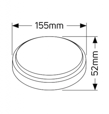 Απλίκα LED 8W 4000K 550lm IP54 LBL18C8